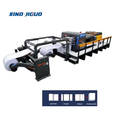 شراء الحد الأقصى 1400mm العرض المستخدم للوحة الورق طابعة قطاع آلة 2 لفة قطع AC380V / 220Vx50Hz online manufacture