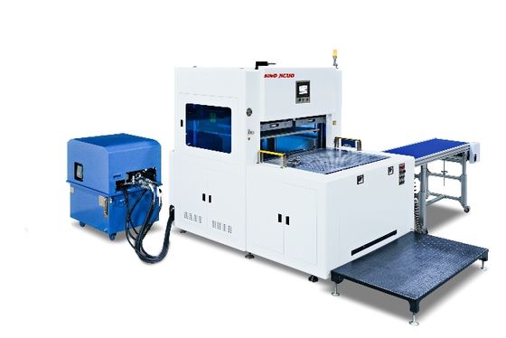 شراء JIGUO SJG-1300 Stripping For Materials Such As Boxes Of Different Specifications Semi-Automatic Blanking Machine For Packaging online manufacture