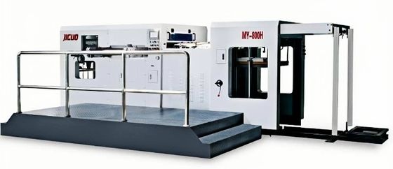 شراء JIGUO MY-800H All-in-One Automatic Die Cutting And Creasing Machine For Adhesives And Packaging Box online manufacture