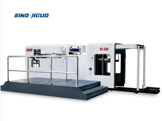 شراء Automatic Die Cutter Creasing JIGUO MY-800H Ideal For Stickers Hang Tags Corrugated Packages online manufacture