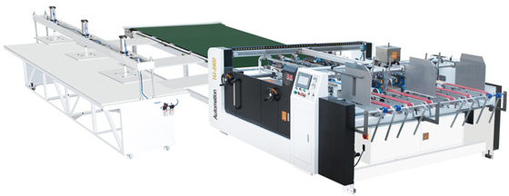 شراء 1650x1060mm شبه التلقائي آلة المصمغ مجلد الكرتون المموج مربع online manufacture