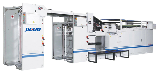شراء 450x450mm ورقة آلة تغليف الفلوت التلقائي بالكامل المموج الكرتون online manufacture