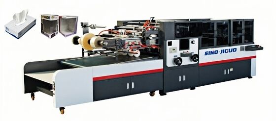 آلة JIGUO الفعالة لقطع الزوايا والتجعيد ولصق النوافذ للتعبئة والتغليف